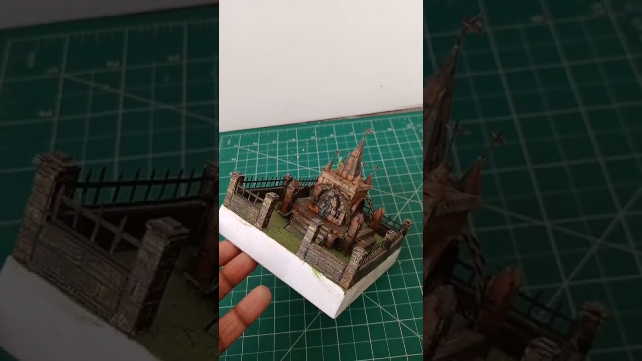 old model Church made by paper 