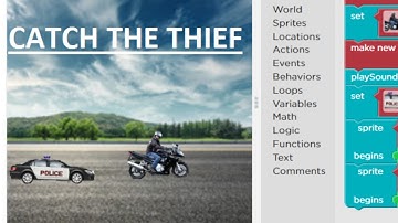 Catch The Thief Game in Sprite Lab -Tutorial 2