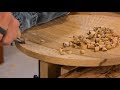 Making A Dinner Plate From Texas Post Oak