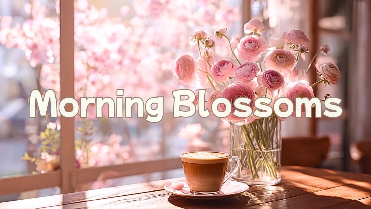 Morning Blossom Cafe Music | Gentle Acoustic Folk Instrumental for Study, Work & Relax