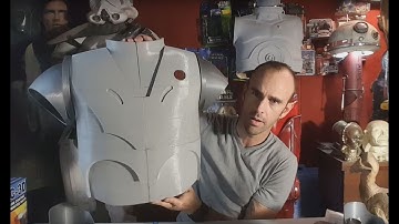 C-3PO Blog Update - 3D printed RA-7 leg and torso front!