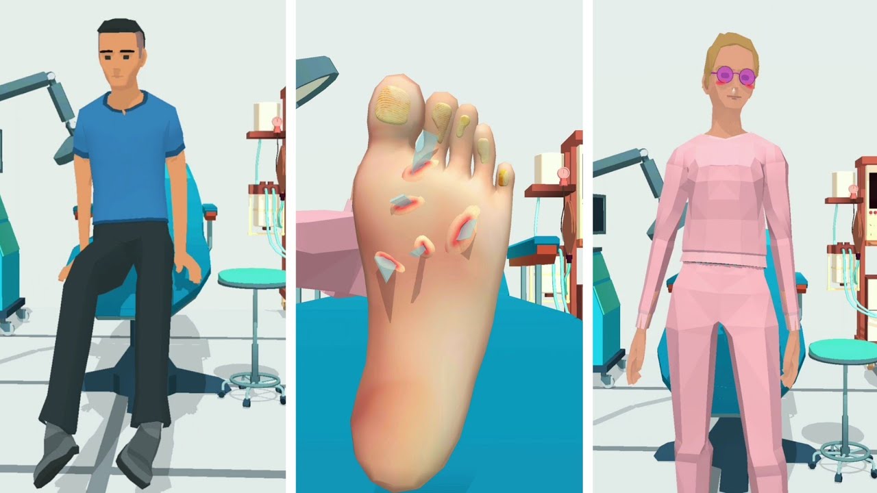 Foot Clinic 🦶🏻🩺 All Levels Gameplay Android,iOS