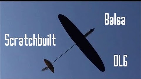 Scratchbuilt 1 Meter Balsa DLG - Flights in the Calm Afternoon Air