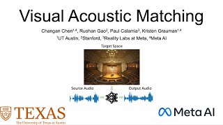 Visual acoustic matching oral presentation video at CVPR 2022