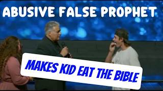 Abusive Prophet Kevin Leal Forces Kid to Eat the Bible (Charismatic Games)