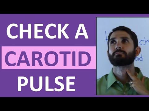 How to Find, Count, and Check a Carotid Pulse Rate | Nursing Clinical ...