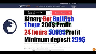 Deriv bot binary options 3 minutes best profitable strategy 100% 1 hour,Bot BullFish