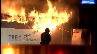 Uncut: Fire destroys Manchester supermarket