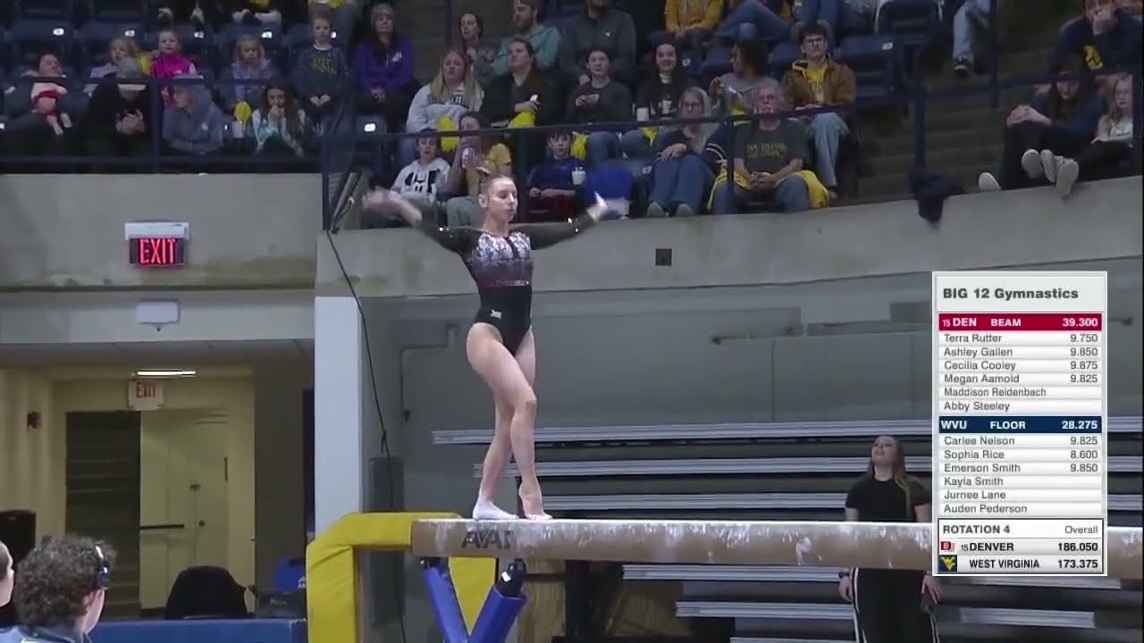 Denver's Maddison Reidenbach Scores a 9.900 on Beam vs. West Virginia | 2026 Big 12 Gymnastics