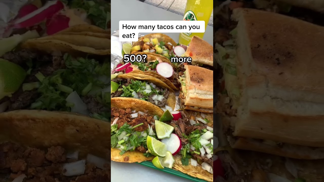 How many tacos 🌮 can you eat in one go? 