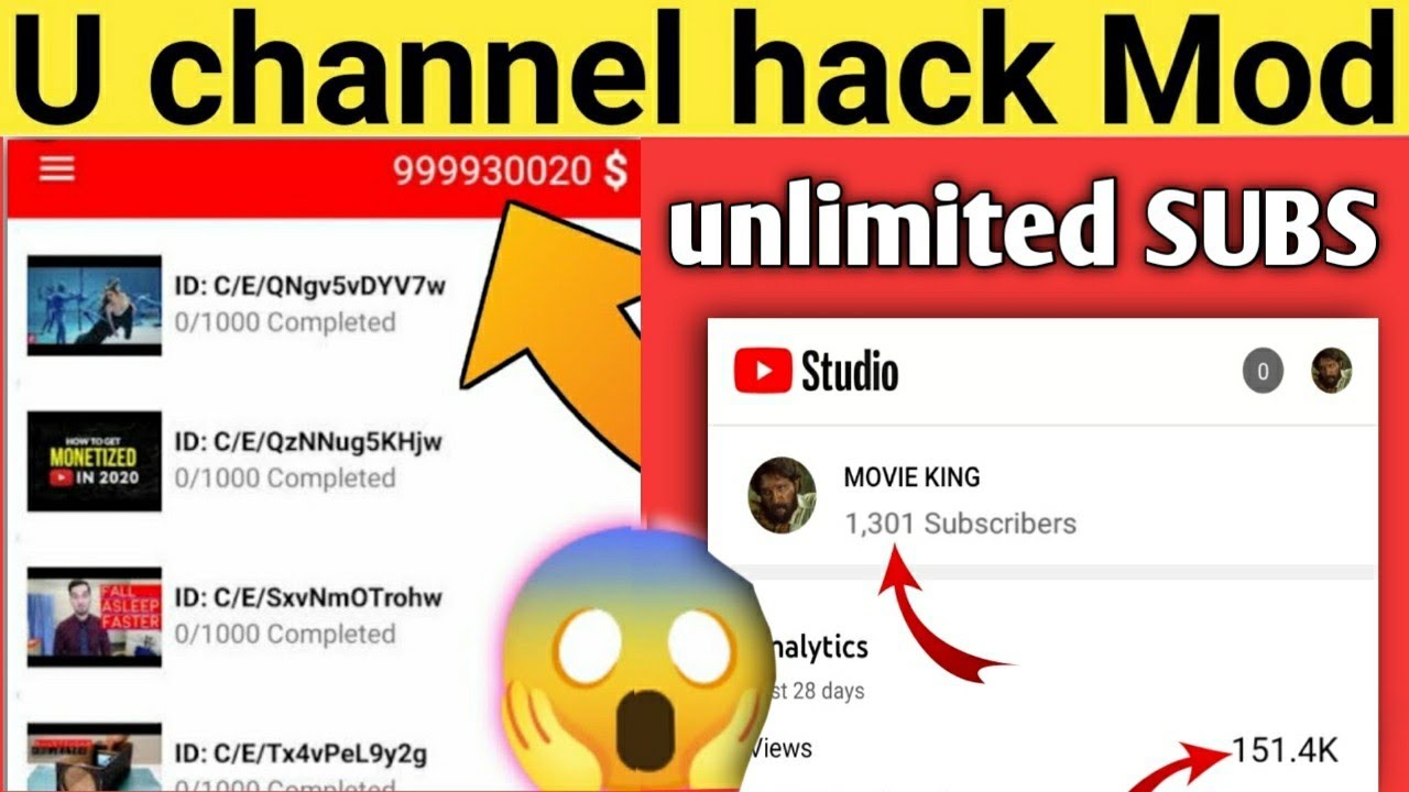 uchannel hack unlimited coins | u channel hack | ytlove  unlimited coins mod apk