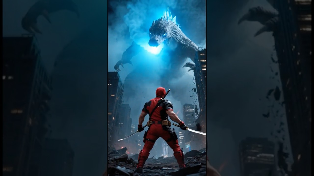 Deadpool vs Godzilla — CHAOS UNLEASHED 🐉💥 | Full Arsenal Showdown