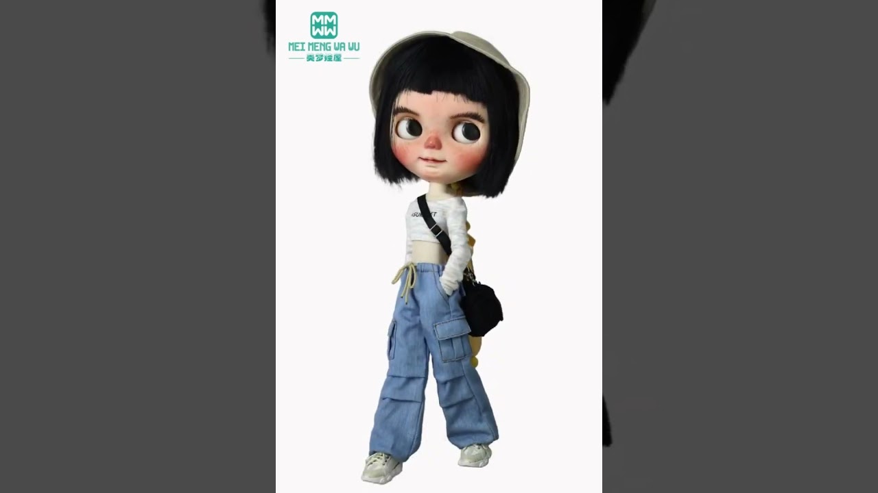 28cm Blyth Clothes Azone OB22 OB24 Doll Accessories Fashion Denim