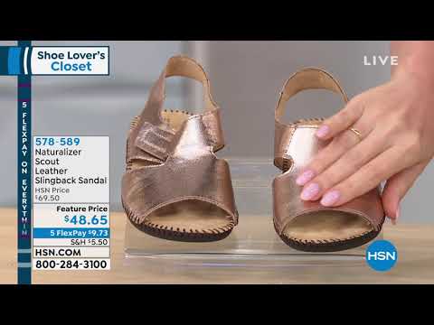 naturalizer scout sandals red