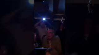 Guy Fawkes on a zip wire.