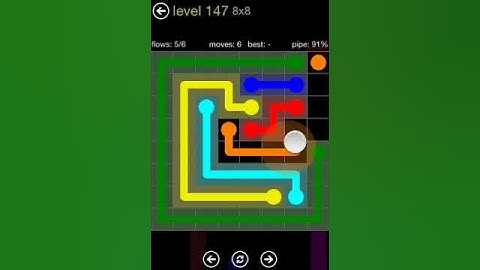 Flow Free - 8X8 Level 47 Mania Walkthrough