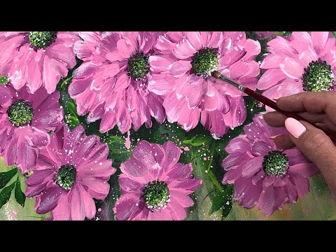 Pinta las flores más bonitas / pintura acrílica