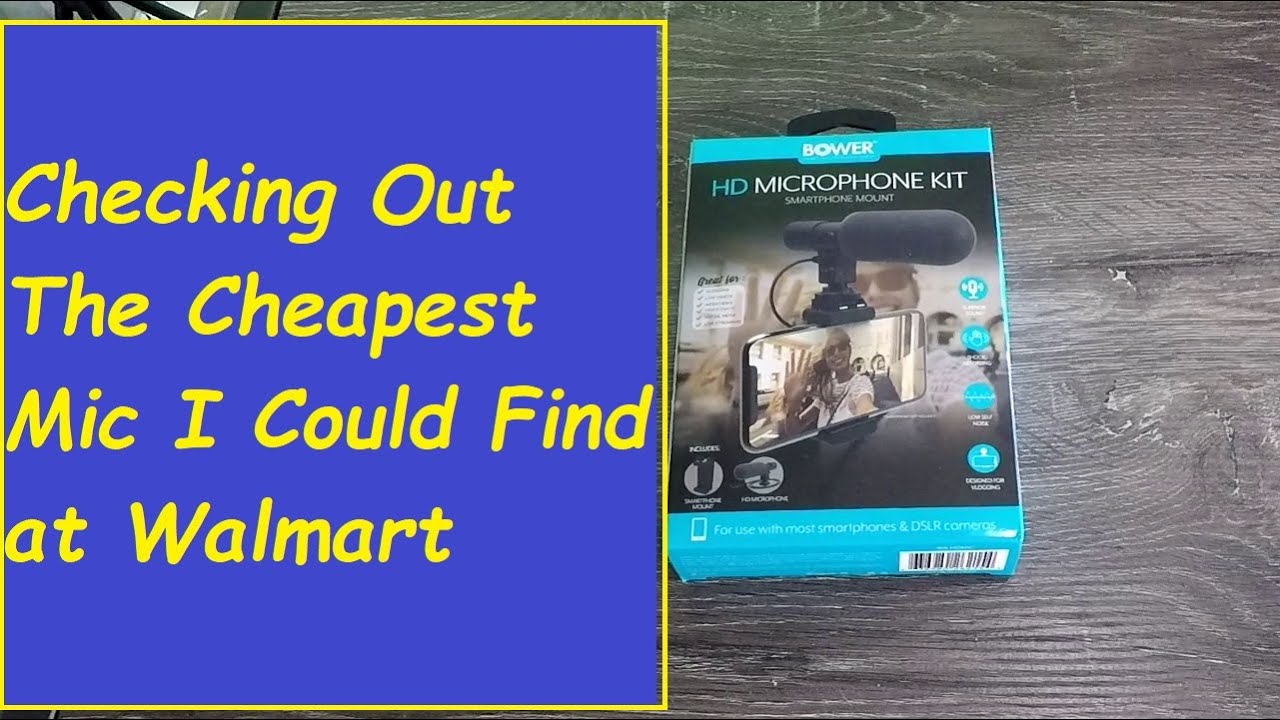 Unbox And Sound Test The Bower HD Microphone Kit From Walmart YouTube