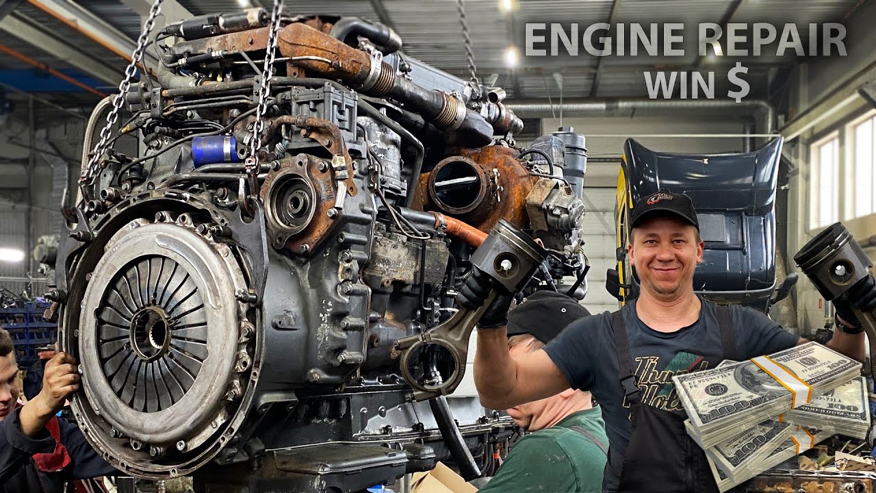 МАСТЕР ПОЛНОСТЬЮ СОБРАЛ 13-L ДВИГАТЕЛЬ.  SCANIA DC13. РОЗЫГРЫШ $