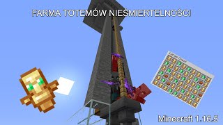 Nieskończona FARMA TOTEMÓW NIEŚMIERTELNOŚCI - Minecraft 1.16+