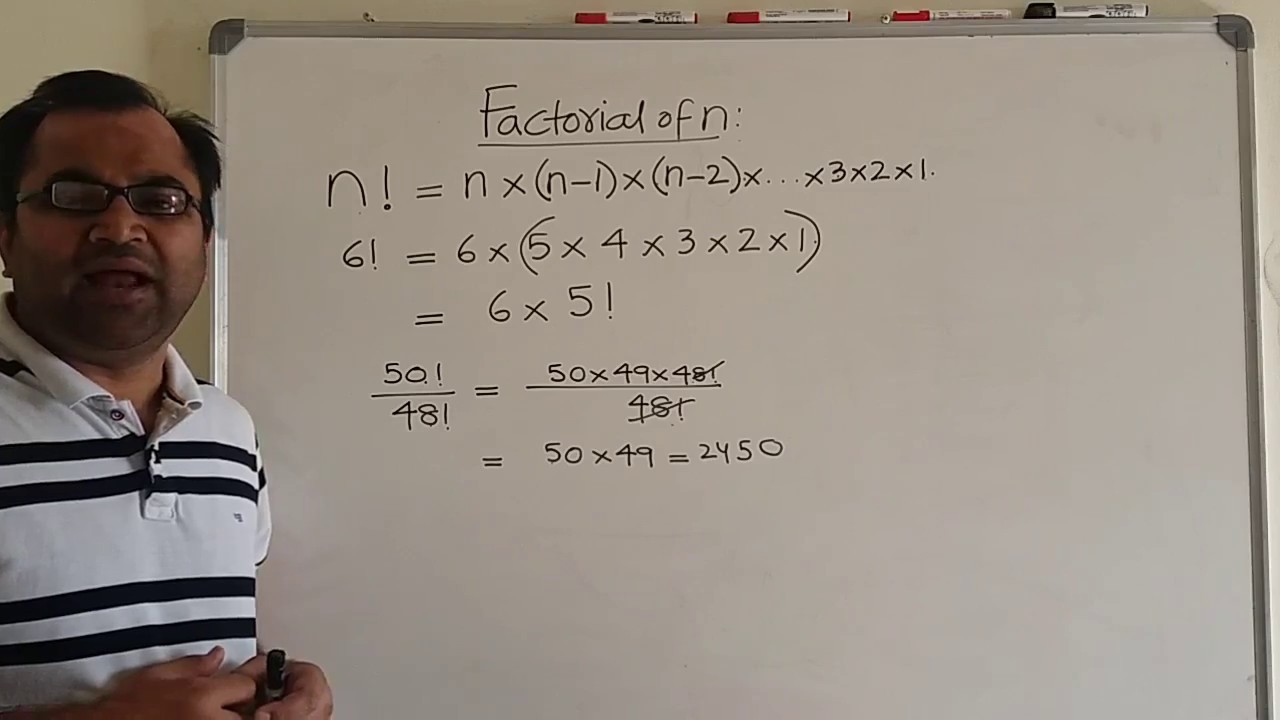 The formula of Factorial of a number n The formula of Factorial of a number n