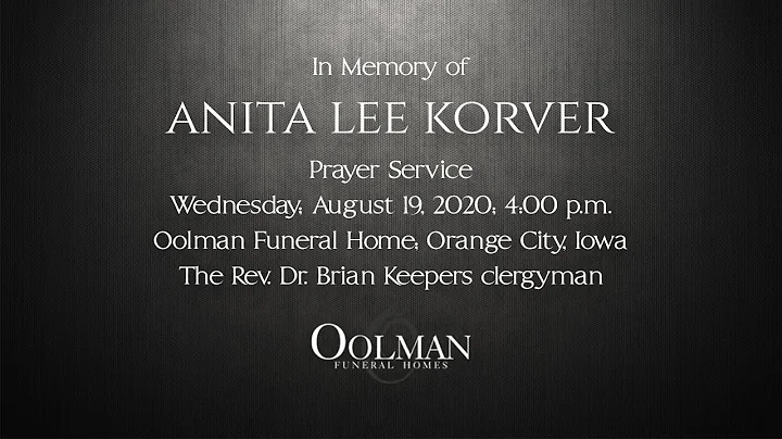 Anita Korver Prayer and Graveside Service