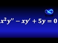 112. Ecuación diferencial de Cauchy Euler con raíces complejas EJERCICIO RESUELTO