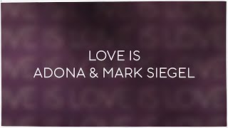 ADONA & Mark Siegel - Love Is (Lyric Video)