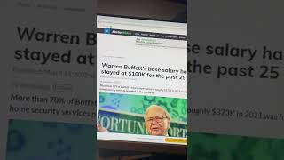 Famous Warren Buffett's Salary Reveled Wealth