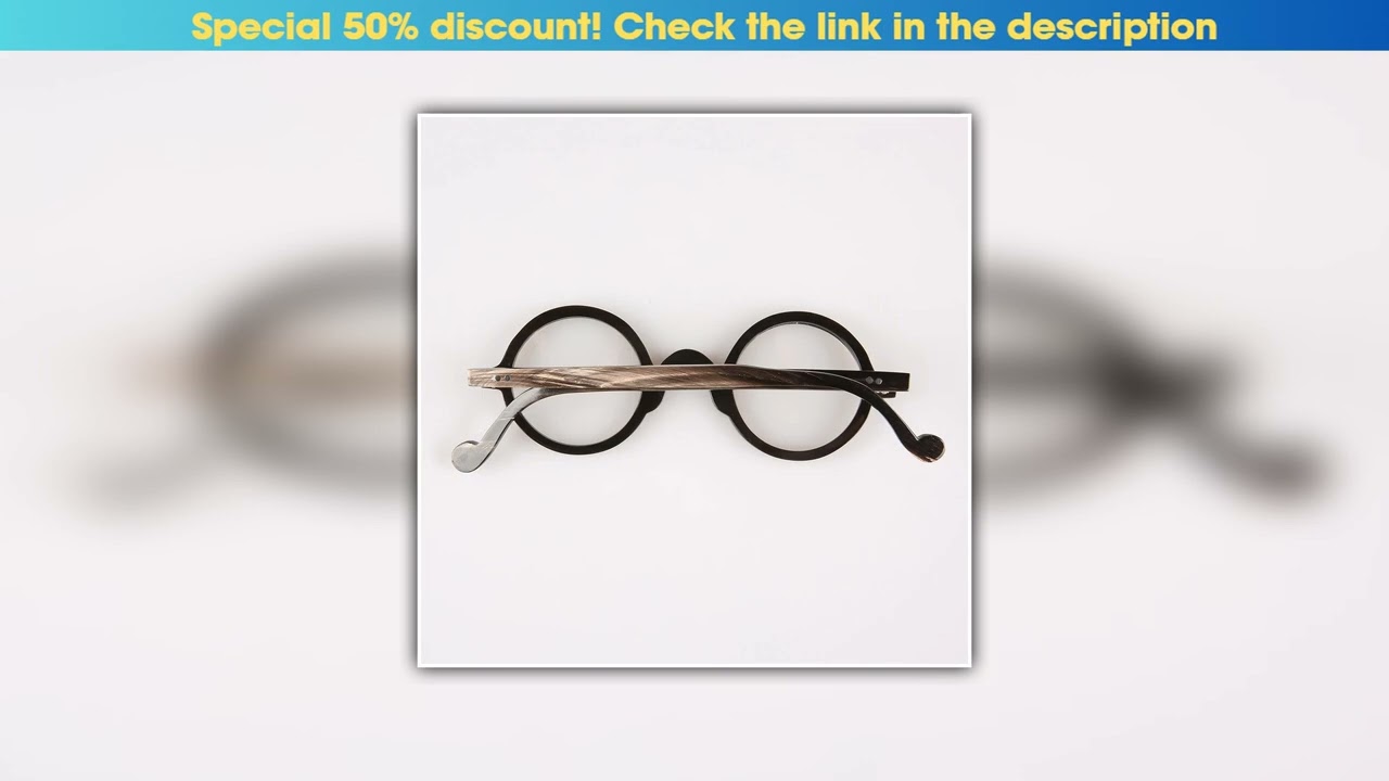 Get Eyeglass Frames Unique Round Vintage Retro Stripes Handmade Buffalo Horn Optical Lenses Eyeglas