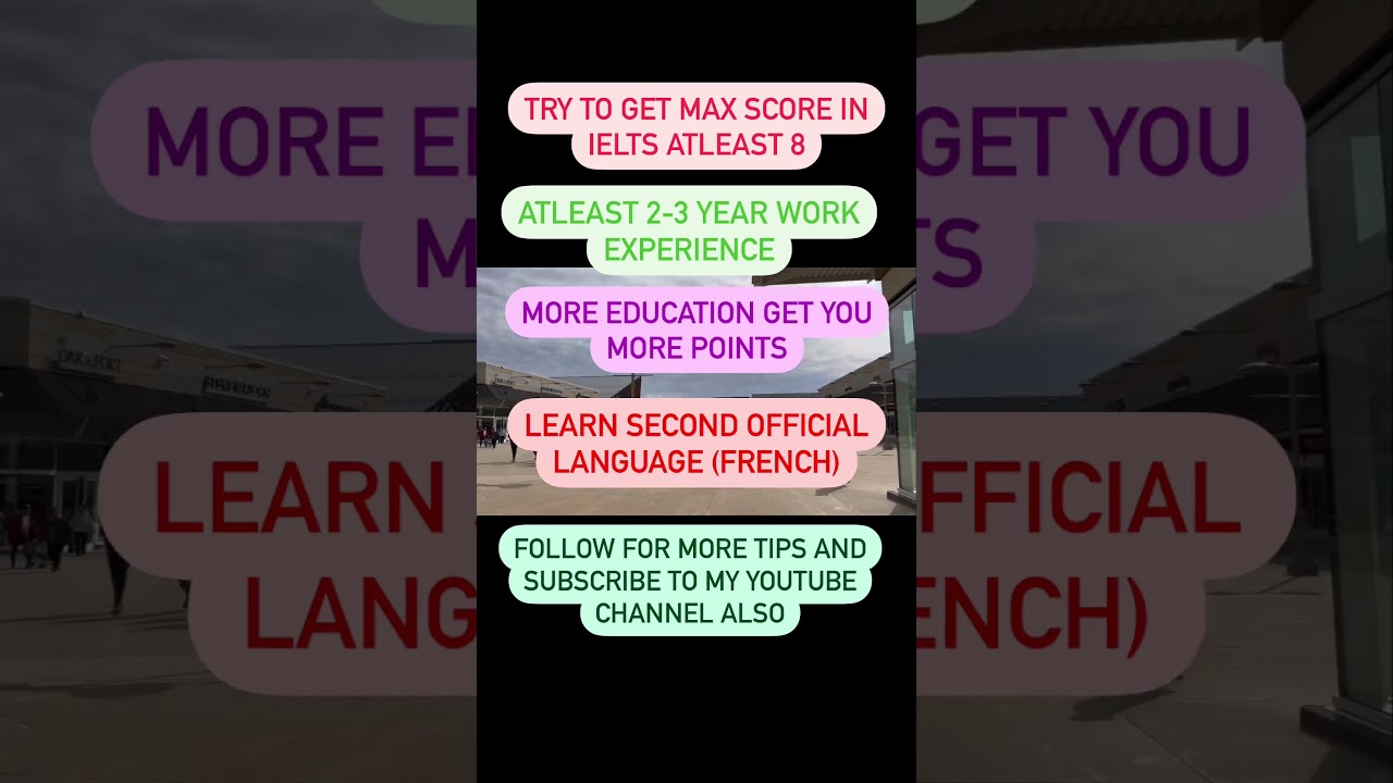 Increase your CRS score |