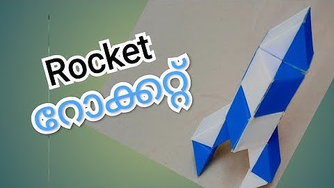 Snake cube Rocket🚀/How to make a Rocket with Snake cube