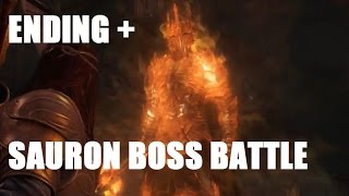 Shadow Of Mordor: The Bright Lord DLC Ending & Sauron Battle