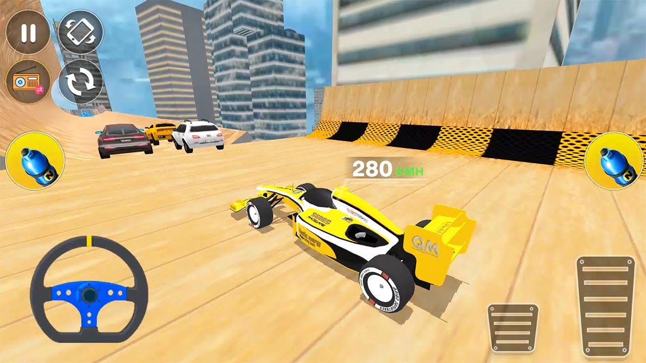Formula Car Stunt 3D - Yellow Formula Car Driving Multiplayer - All Cars Unlocked Android Gameplay
