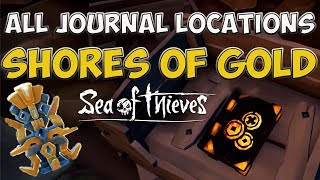 Sea of Thieves: Tall Tales: all the journal locations for Shores of Gold