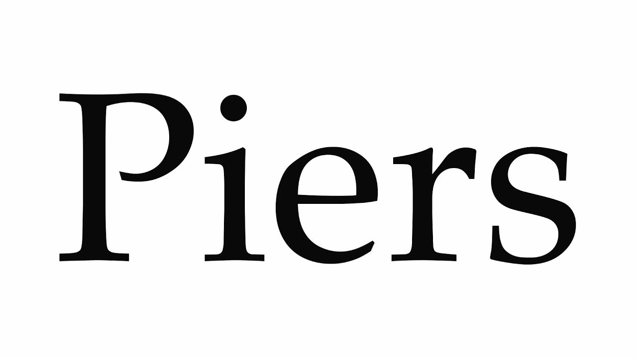 How to Pronounce Piers YouTube