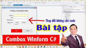 Winform ComboBox - Bài tập thay đổi lấy nội dung từ file txt - Học CSharp cơ bản