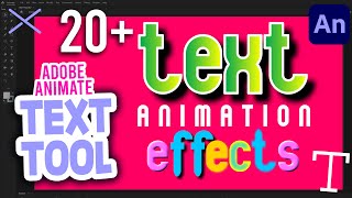 TEXT ANIMATION using Adobe Animate CC - Text Tool Tutorial