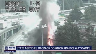 Gov. Jay Inslee promises new action on WSDOT right-of waycamps around Seattle