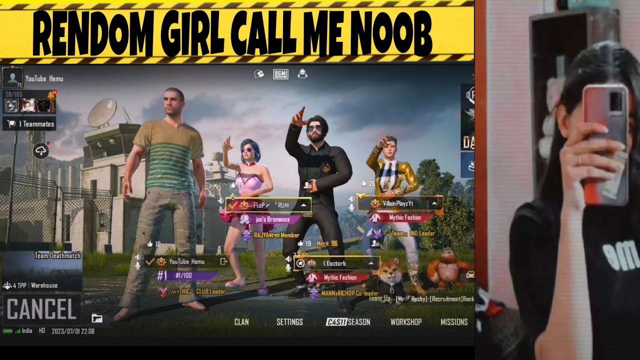 Rendom Girl Call Me Noob || Noob Prank || by YouTube Hemu - YouTube