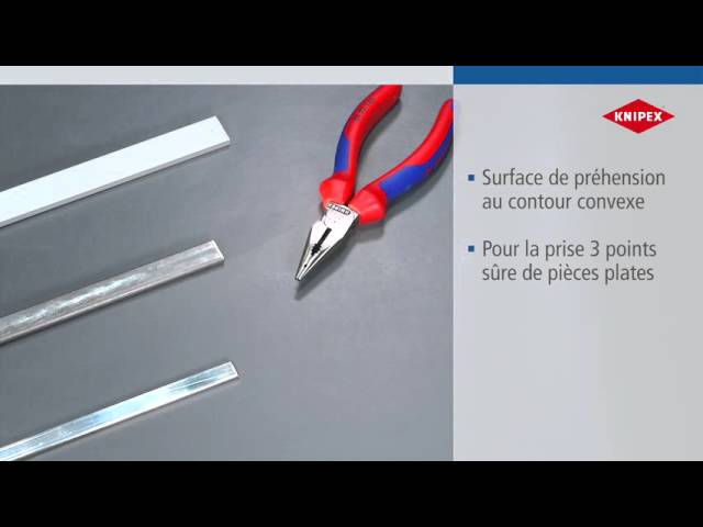 Knipex 3522115 Pince Électronique Demi Bout Rond - 11,4 Cm Pour Travaux De Précision