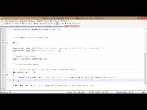 Java Programming Beginner, How to convert miles to kilometer using do while loop