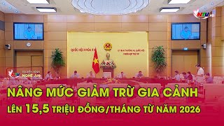 Increase family deduction to 15.5 million VND\/month from 2026