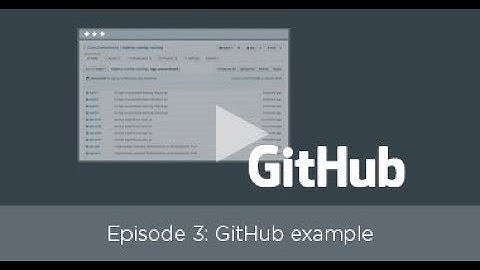 Centralized configuration: GitHub Example