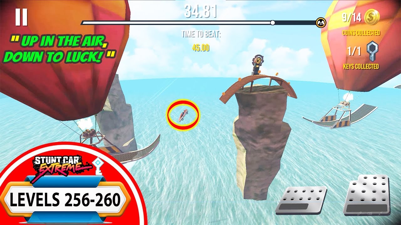 Stunt Car Extreme Levels 256-260 | All Hidden Keys Found & Epic Stunts!