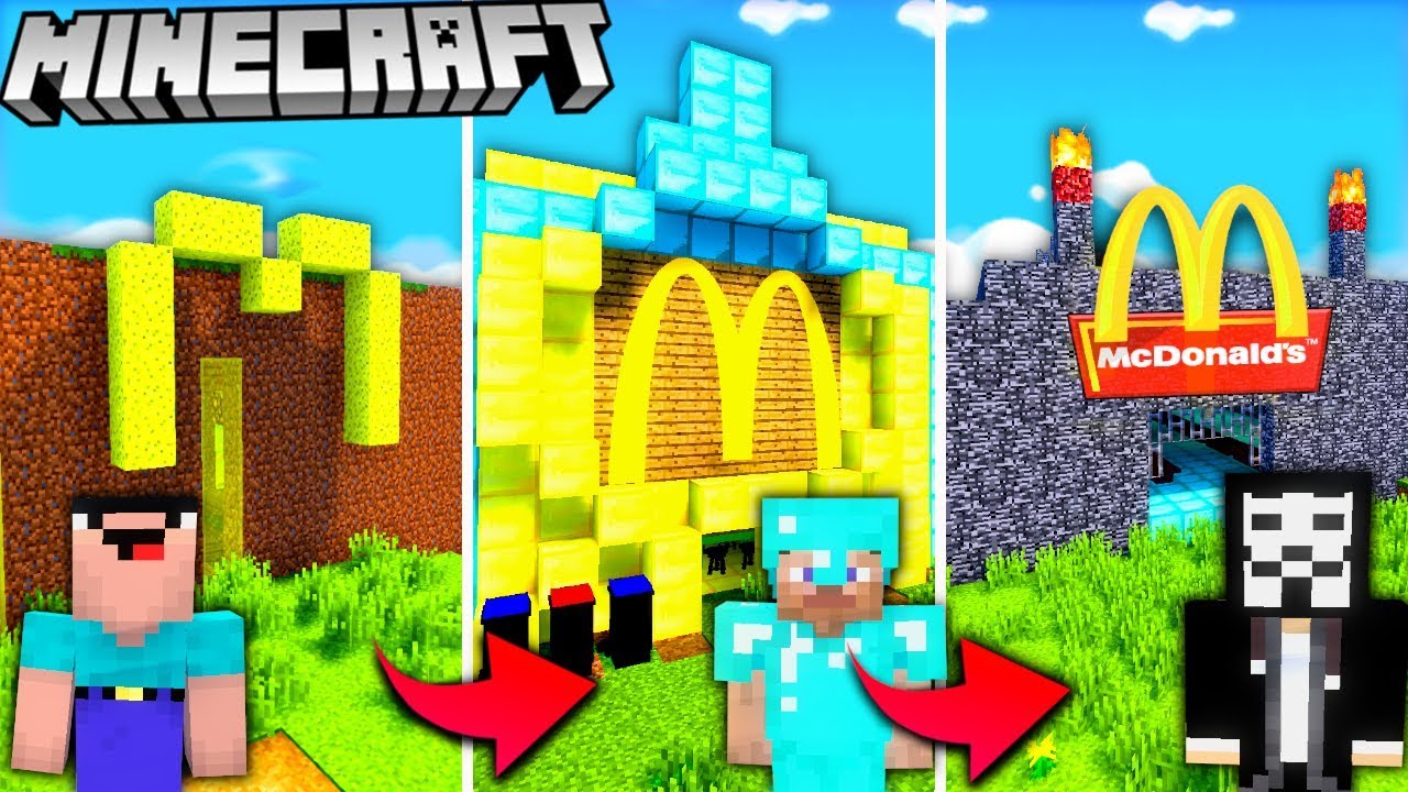 NOOB VS PRO VS HACKER : MC DONALDS | MINECRAFT MATRUNER LUCY KICEK