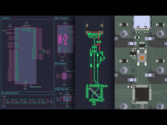 Simple STM32 Mechanical Keyboard PCB Design in Kicad - YouTube