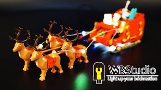 [WBS]Lego 40499 Santa's Sleigh+Light Kit