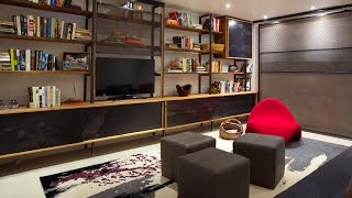 Architect Gloria Apostolou shares a small basement she designed with natural and industrial materials that utilizes square-footage 