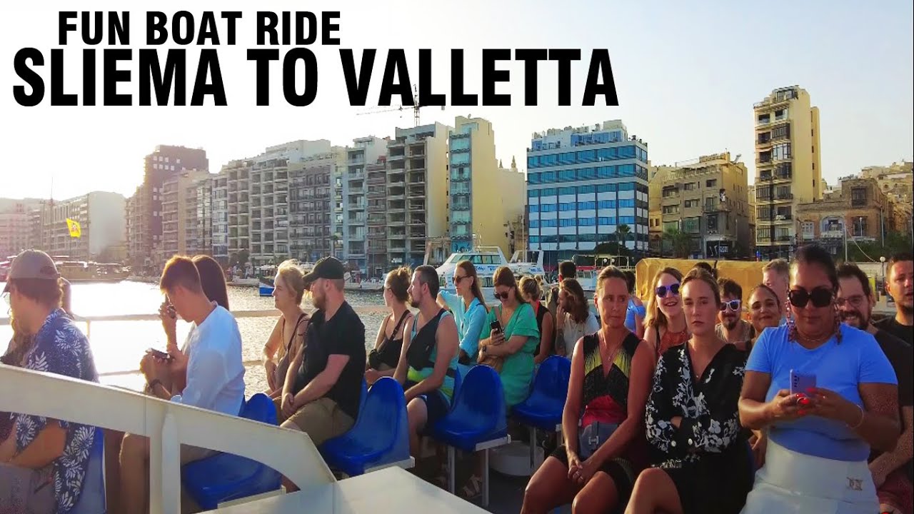 The Best Boat ride from Sliema to Valletta Malta 🇲🇹 I 